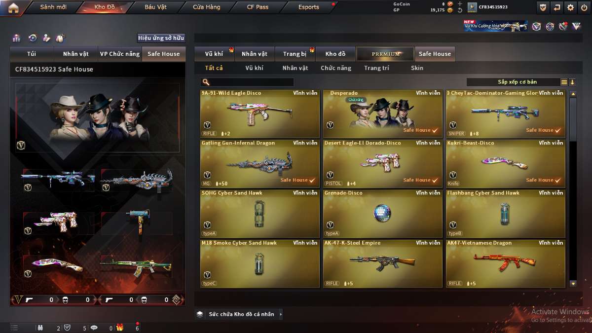 shop acc cf uy tin gia re